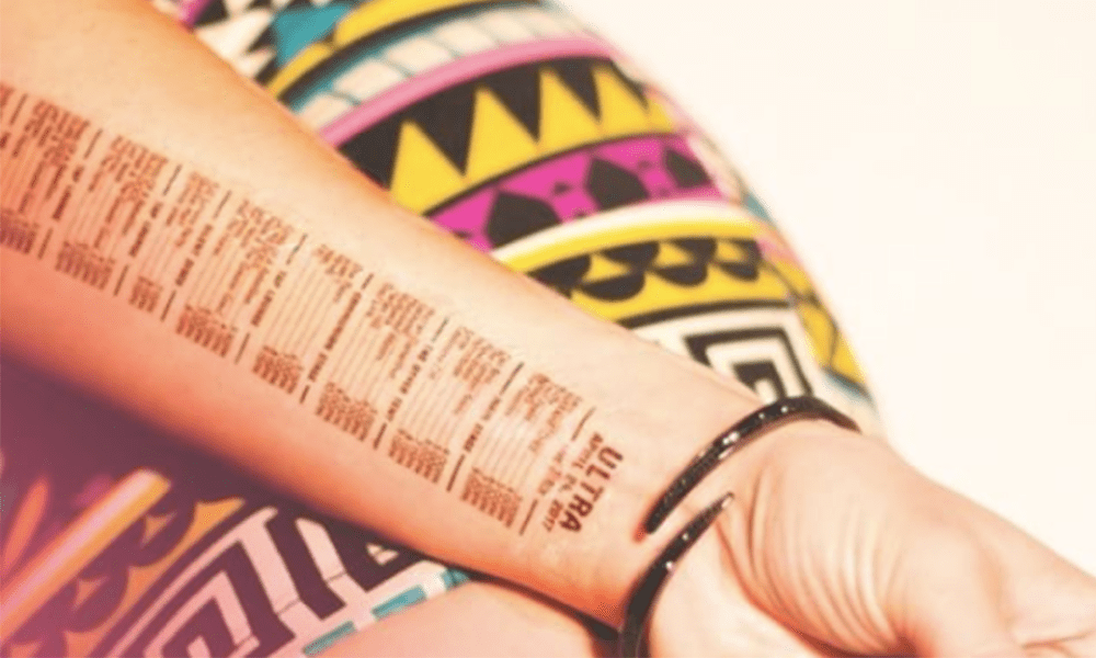 This Company Will Send You A Temporary Tattoo Of Any Setlist For Your Arm, So You Never Miss A DJ Again