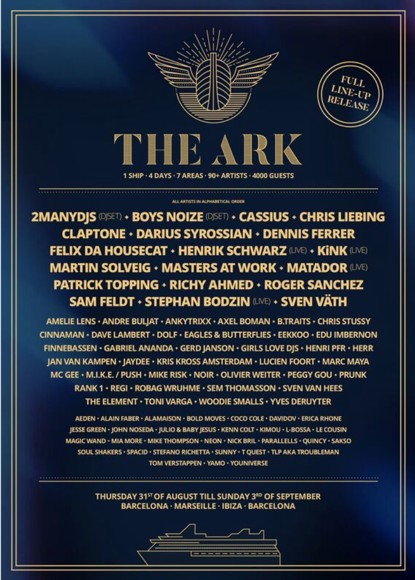 The Ark Cruise Festival Tickets 2017