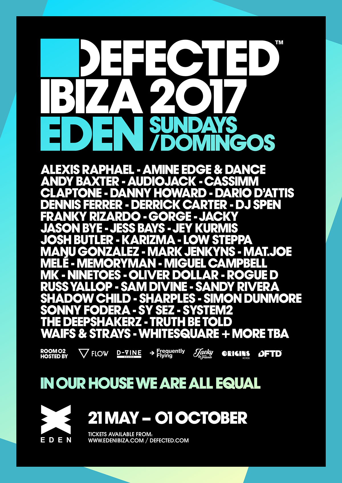 Defected Lineup Ibiza 2017
