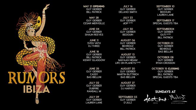 Guy Gerber Sven Vath Destino Ibiza 2017 Tickets