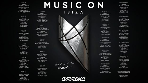 Marco Carola Ibiza 2017 Music On