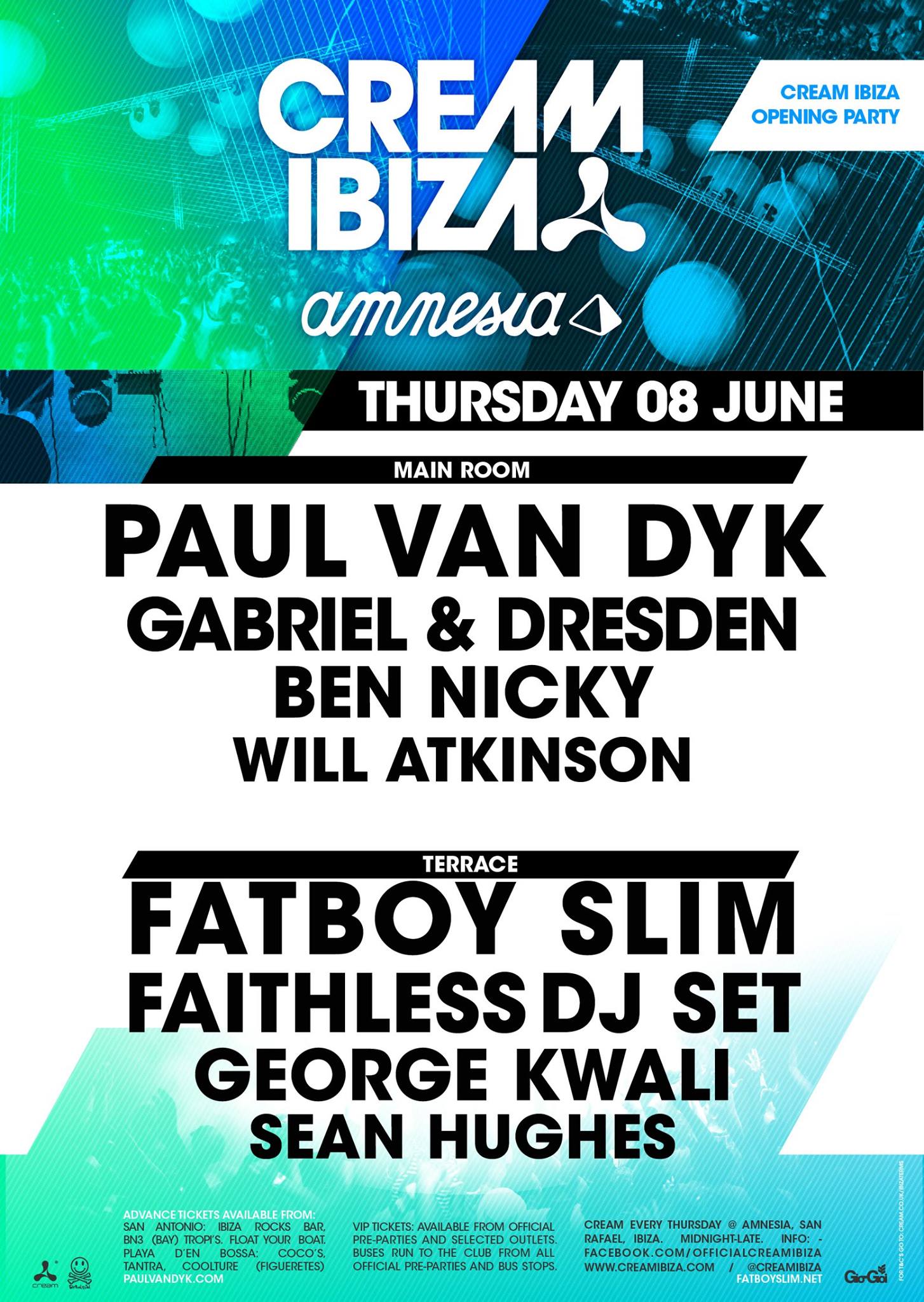 Cream Ibiza 2017 Amnesia